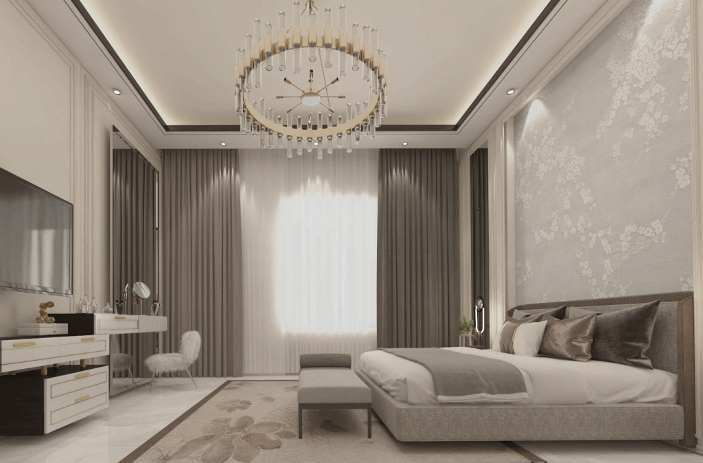 تصميم داخلي لغرفة نوم شركة السلسلة